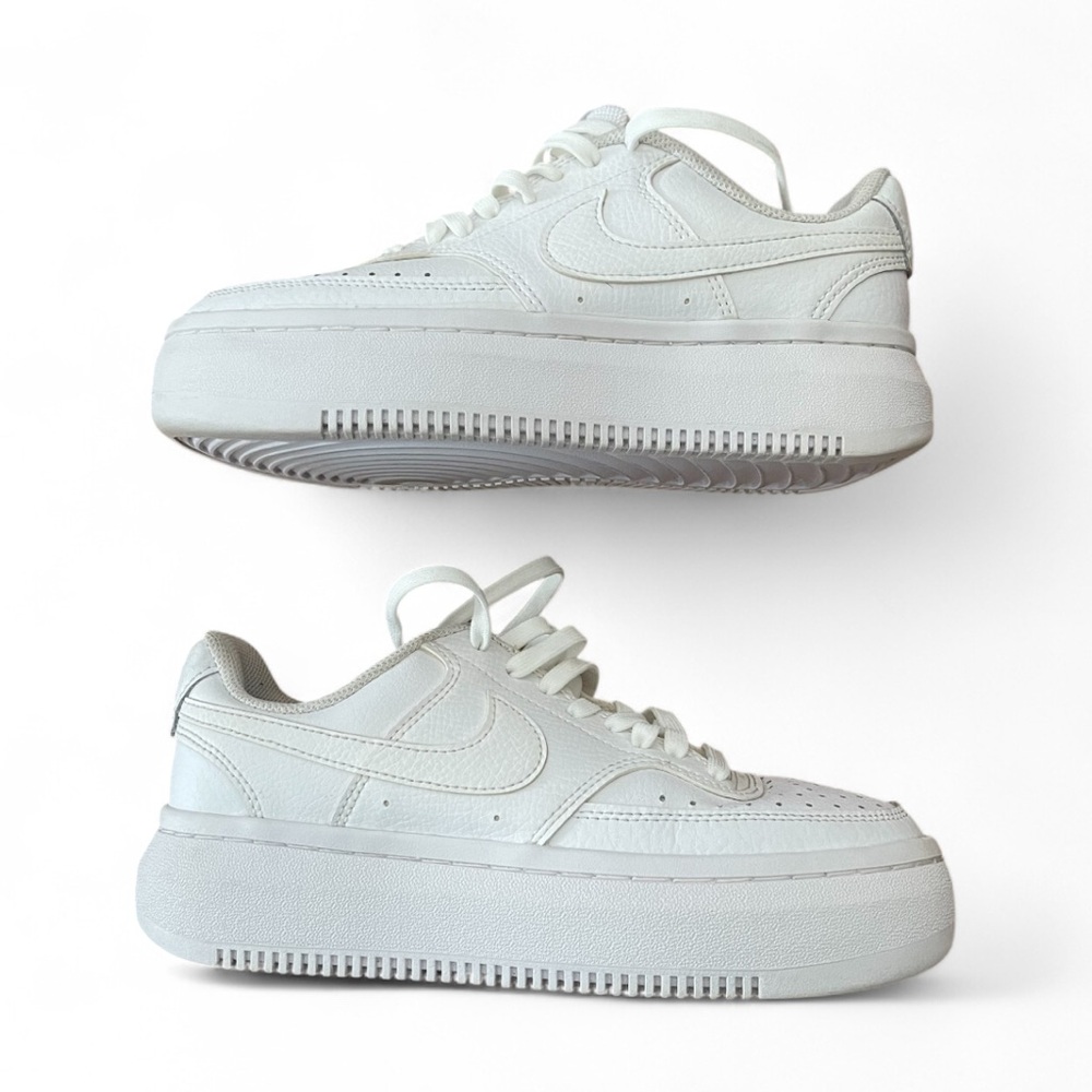 Nike Court Vision Alta platform Women's White Sneaker Sz 7. - Picture 3 of 8